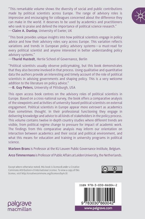 Produktbild: The Advisory Roles of Political Scientists in Europe