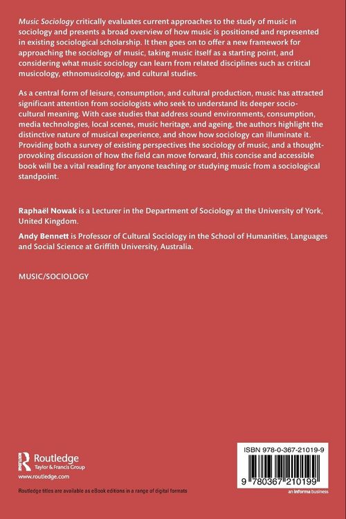 Produktbild: Music Sociology