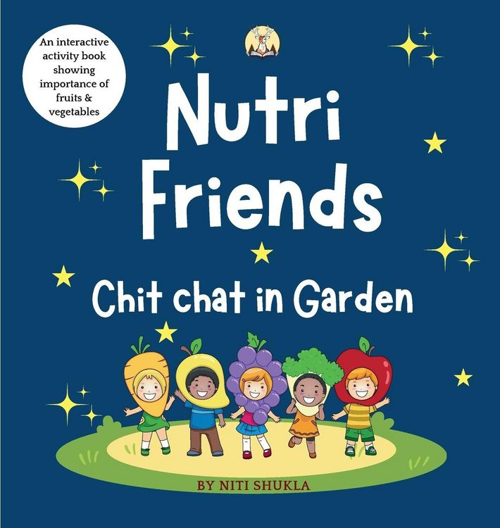 Produktbild: Nutri Friends Chit chat in Garden - An Interactive activity book showing importance of fruits and vegetables