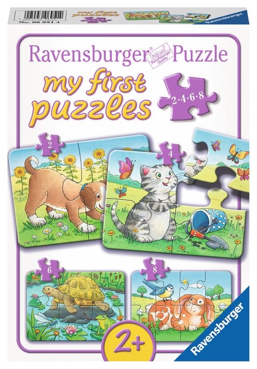 Produktbild: Puzzle Ravensburger Niedliche Haustiere 2-8 Teile