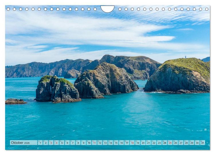 Produktbild: Neuseeland - Wandelnde Landschaften (Wandkalender 2026 DIN A4 quer), CALVENDO Monatskalender