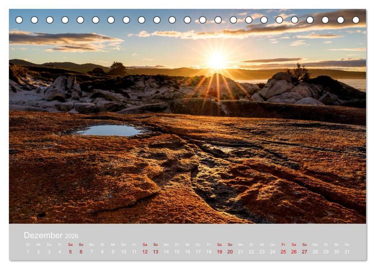 Produktbild: Tasmanien - Juwel am anderen Ende der Welt (Tischkalender 2026 DIN A5 quer), CALVENDO Monatskalender