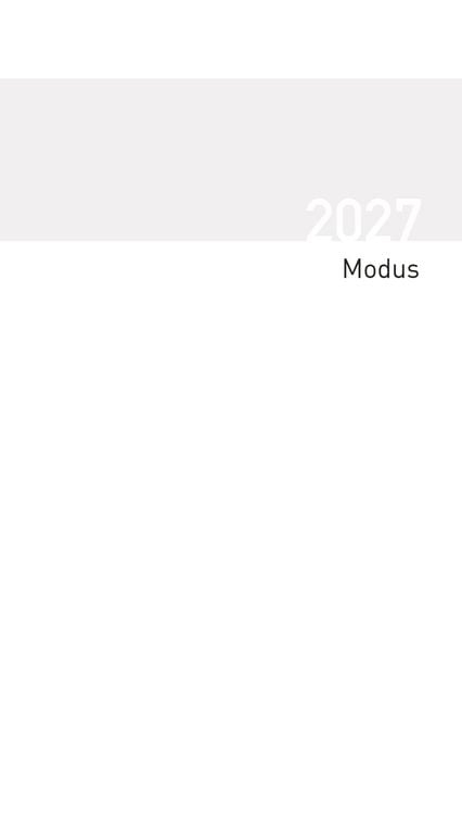 Produktbild: Taschenkalender Modus geheftet Einlage 2027