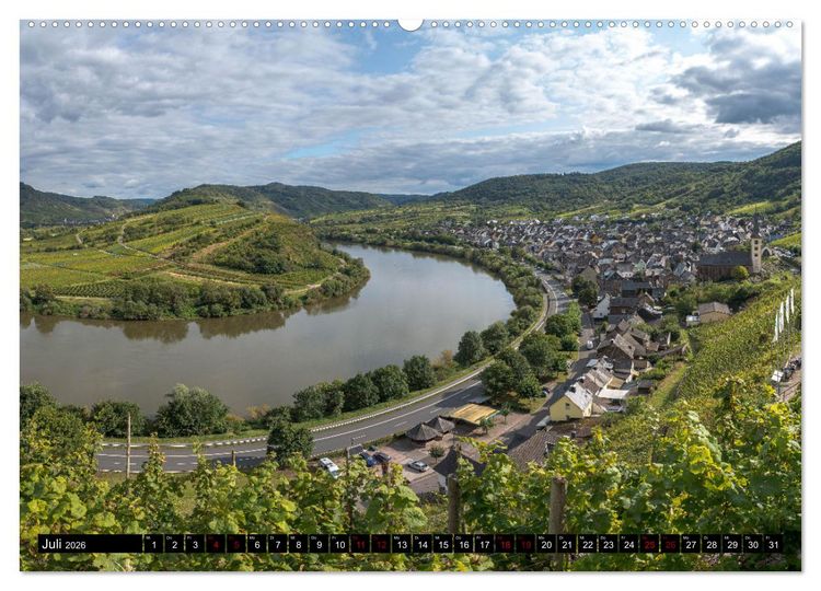 Produktbild: Die Mosel zwischen Bremm und Koblenz (hochwertiger Premium Wandkalender 2026 DIN A2 quer), Kunstdruck in Hochglanz