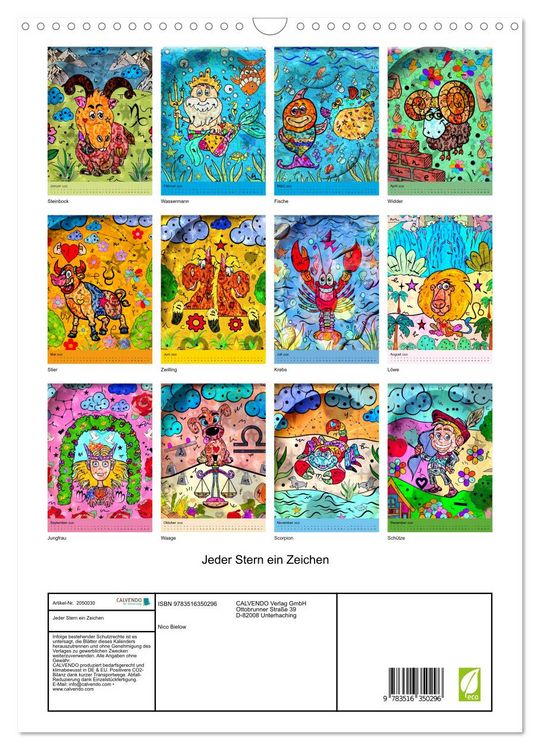 Produktbild: Jeder Stern ein Zeichen (Wandkalender 2026 DIN A3 hoch), CALVENDO Monatskalender