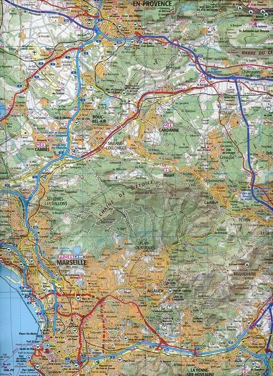 Produktbild: IGN 1 : 100 000 Marseille Avignon