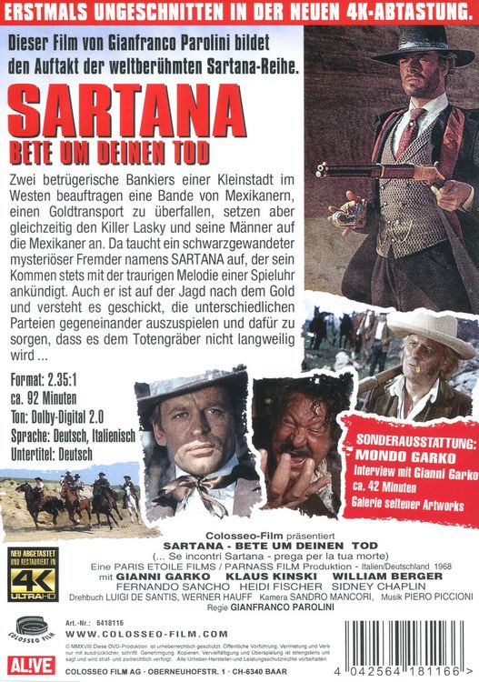 Produktbild: Sartana - Bete um deinen Tod - Uncut