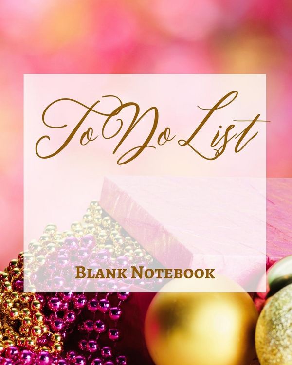 Produktbild: To Do List - Blank Notebook - Write It Down - Pastel Rose Pink Gold Yellow - Abstract Modern Contemporary Design Art
