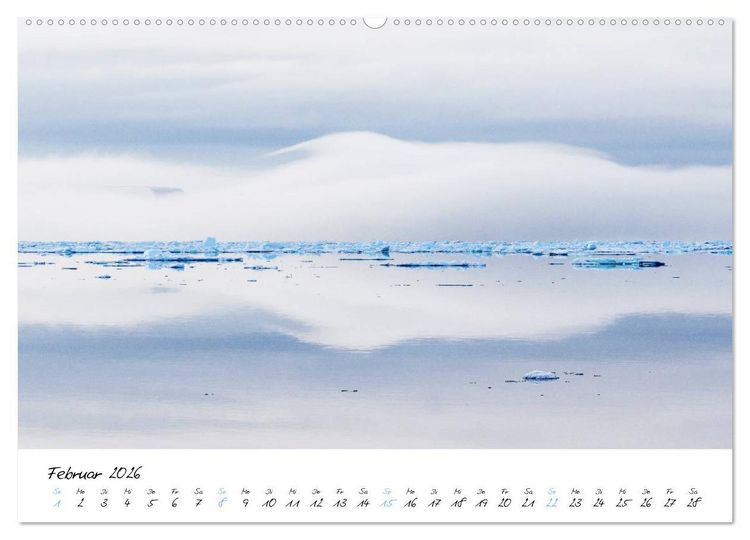 Produktbild: Heike Odermatt: 80&deg; Nord - Fotografien von Spitzbergen und Nordaustland (hochwertiger Premium Wandkalender 2026 DIN A2 quer), Kunstdruck in Hochglanz