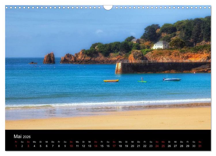 Produktbild: Jersey & Guernsey - britische Kanalinseln (Wandkalender 2026 DIN A3 quer), CALVENDO Monatskalender