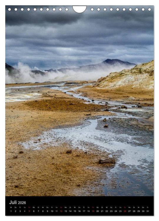 Produktbild: Island - Landschaften vom Wasser gepr&auml;gt (Wandkalender 2026 DIN A4 hoch), CALVENDO Monatskalender