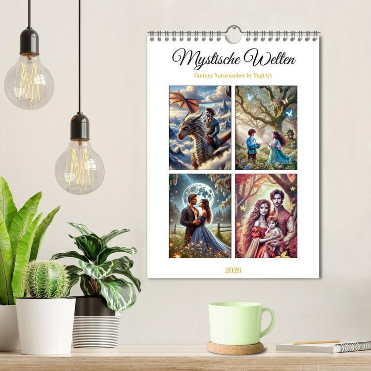 Produktbild: Mystische Welten, Fantasy Naturzauber (Wandkalender 2026 DIN A4 hoch), CALVENDO Monatskalender