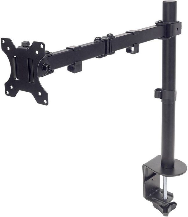 Produktbild: Manhattan Monitor-Tischhalterung 461542 1 Display(s) 33,0 cm (13") - 81,3 cm (32") Schwarz H&ouml;henverstellbar, Neigbar, Schwenkbar