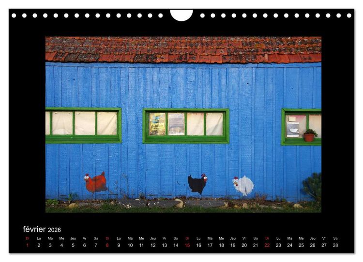 Produktbild: Les Cabanes d'Ol&eacute;ron (Calendrier mural 2026 DIN A4 vertical), CALVENDO calendrier mensuel