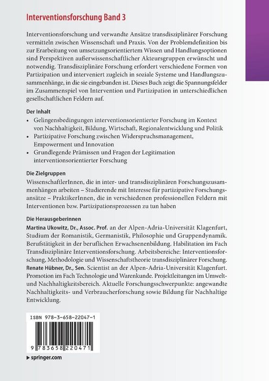 Produktbild: Interventionsforschung