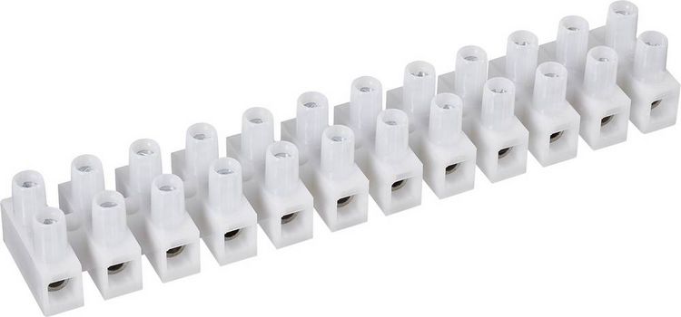 Produktbild: TRU Components L&uuml;sterklemme flexibel: 4-10mm&sup2; starr: 4-10mm&sup2; Polzahl: 12 Wei&szlig; 1St.