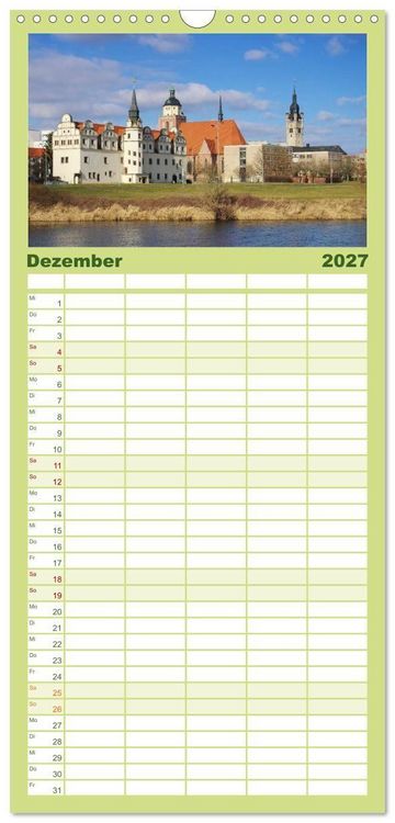 Produktbild: Familienplaner 2027 - Dessau mit 5 Spalten (Wandkalender, 21 x 45 cm) CALVENDO