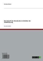 Produktbild: Die Zukunft der Demokratie im Zeitalter der Globalisierung