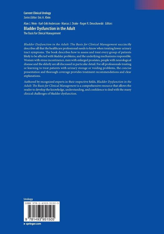 Produktbild: Bladder Dysfunction in the Adult