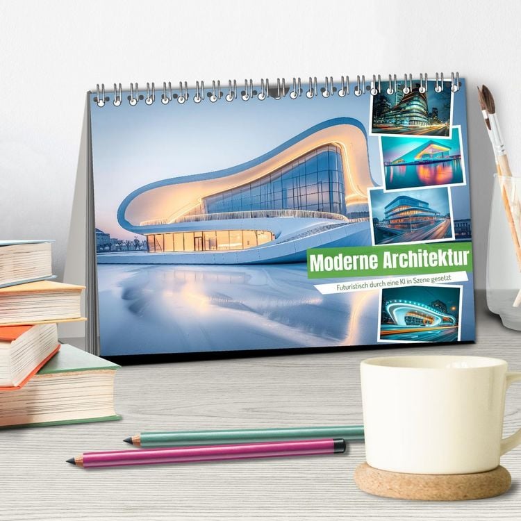 Produktbild: Moderne Architektur (Tischkalender 2026 DIN A5 quer), CALVENDO Monatskalender