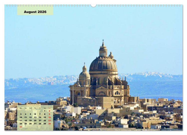 Produktbild: Malta and Gozo two historical islands (High Quality Premium Wall Calendar 2026 DIN A2 landscape),CALVENDO 12 Month Wall Calendar