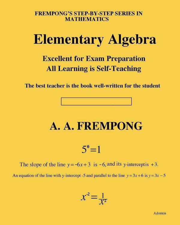Produktbild: Elementary Algebra