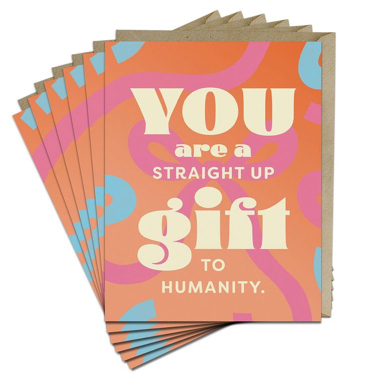 Produktbild: 6-Pack Em & Friends Straight-up Gift Greeting Cards