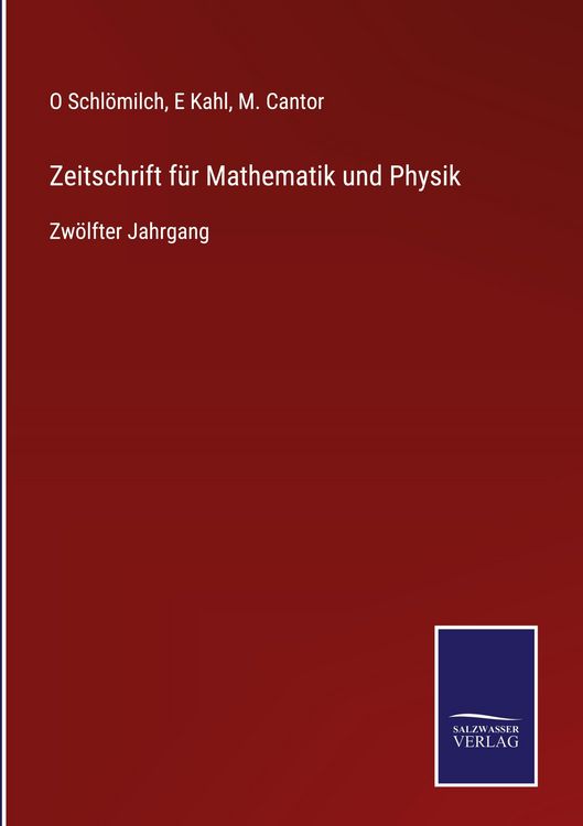 Produktbild: Zeitschrift f&uuml;r Mathematik und Physik