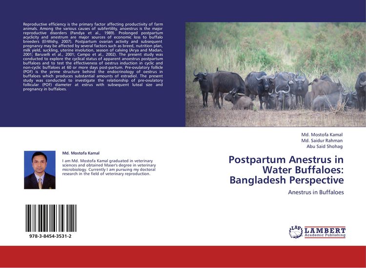 Produktbild: Postpartum Anestrus in Water Buffaloes: Bangladesh Perspective