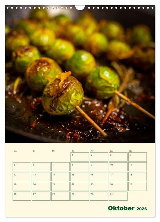 Produktbild: Vegetarische Vier Jahreszeiten (Wandkalender 2026 DIN A3 hoch), CALVENDO Monatskalender