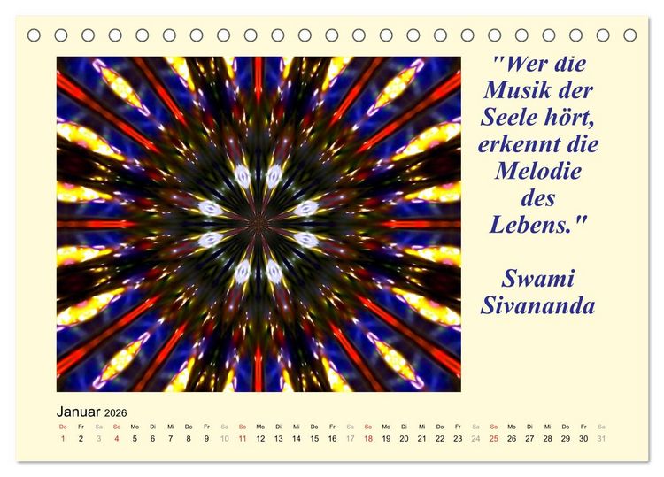 Produktbild: Meditation - Asiatische Weisheiten (Tischkalender 2026 DIN A5 quer), CALVENDO Monatskalender