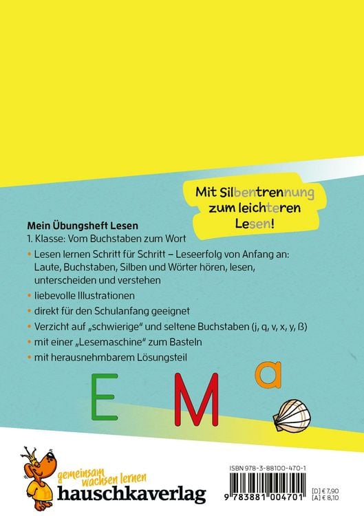 Produktbild: Mein &Uuml;bungsheft Lesen 1. Klasse: Vom Buchstaben zum Wort