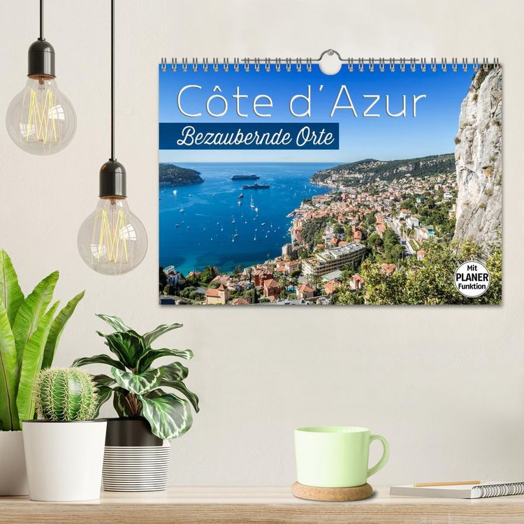 Produktbild: C&Ocirc;TE D&rsquo;AZUR Bezaubernde Orte (Wandkalender 2026 DIN A4 quer), CALVENDO Monatskalender