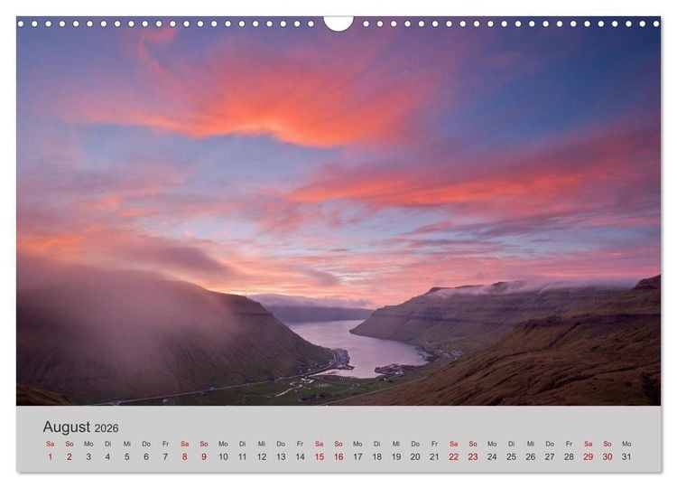 Produktbild: F&auml;r&ouml;er Inseln 2026 (Wandkalender 2026 DIN A3 quer), CALVENDO Monatskalender