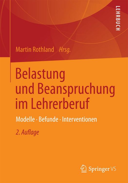 Produktbild: Belastung und Beanspruchung im Lehrerberuf