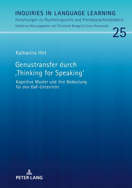 Produktbild: Genustransfer durch &laquo;Thinking for Speaking&raquo;