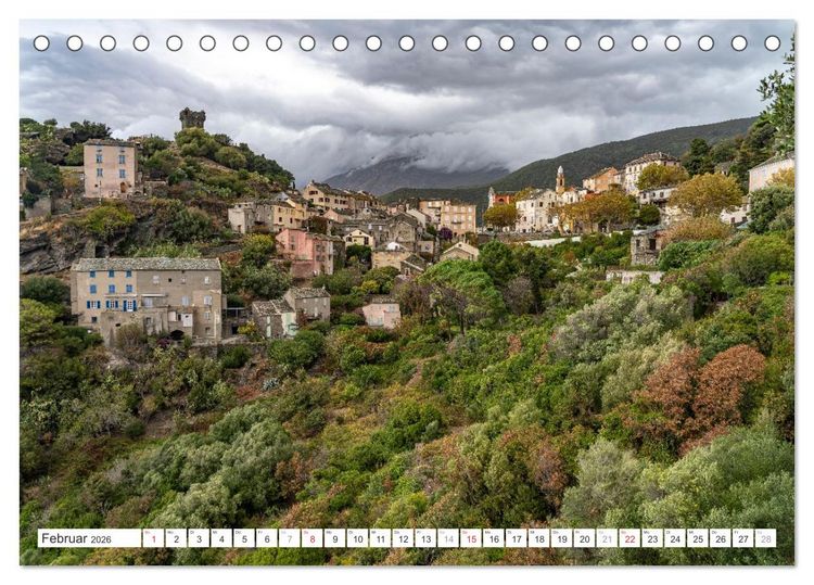 Produktbild: Korsika - Bastia und das Cap Corse (Tischkalender 2026 DIN A5 quer), CALVENDO Monatskalender