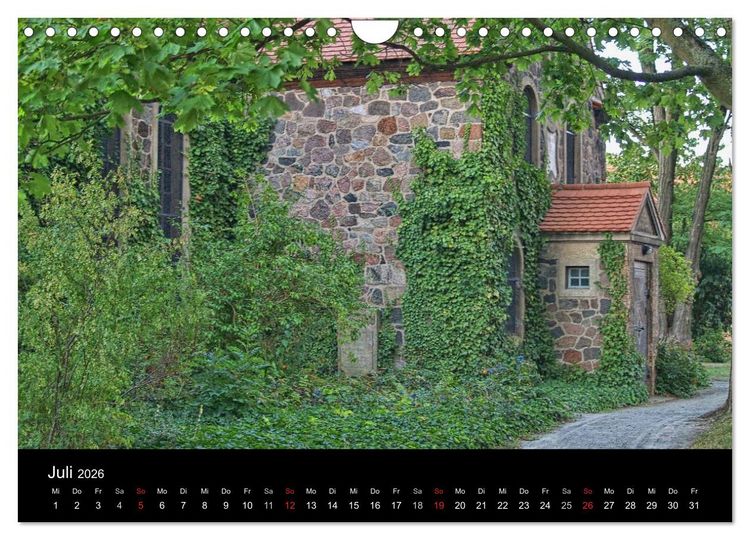 Produktbild: Dorfkirchen in Brandenburg (Wandkalender 2026 DIN A4 quer), CALVENDO Monatskalender