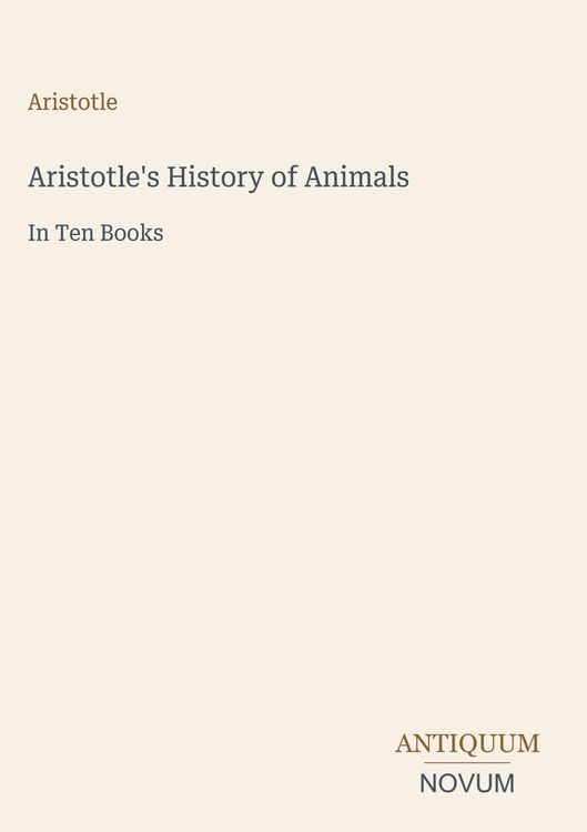 Produktbild: Aristotle's History of Animals