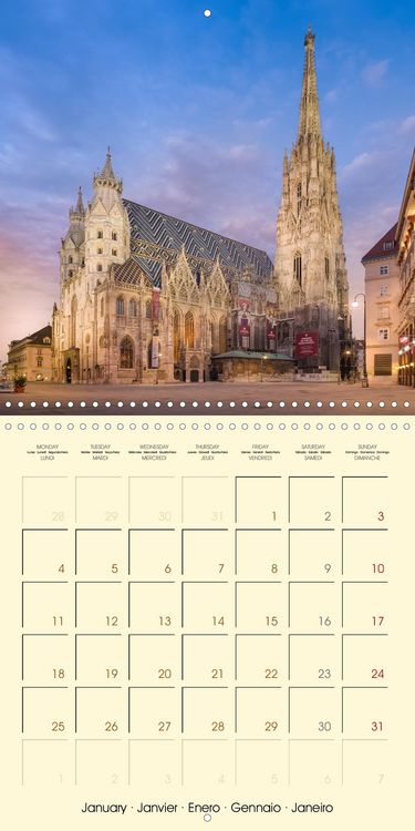 Produktbild: Heindl, K: Beautiful Vienna (Wall Calendar 2021 300 &times; 300 mm