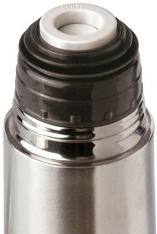 Produktbild: MATO interpr&auml;sent Classico Thermoflasche Edelstahl (geb&uuml;rstet), Schwarz 1l 4097