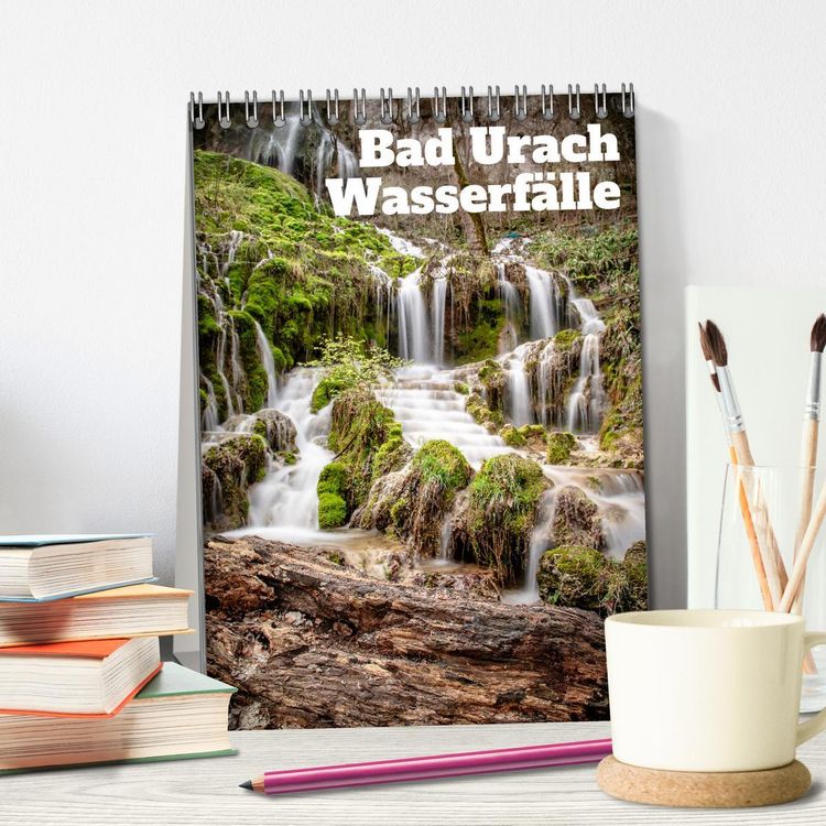 Produktbild: Bad Urach Wasserf&auml;lle (Tischkalender 2026 DIN A5 hoch), CALVENDO Monatskalender