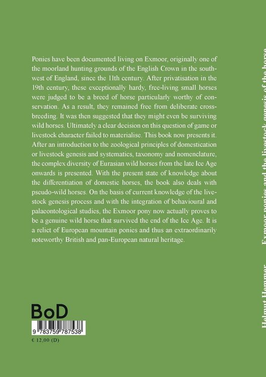 Produktbild: Exmoor ponies and the livestock genesis of the horse
