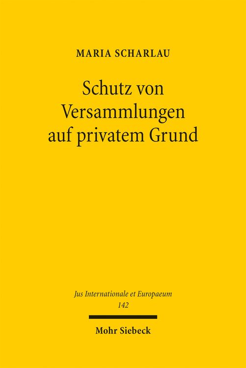 Produktbild: Schutz von Versammlungen auf privatem Grund