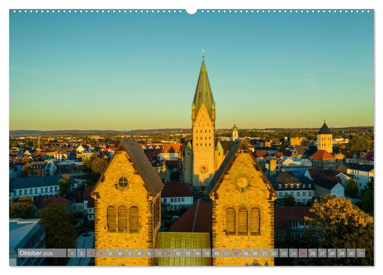 Produktbild: Ein Blick auf Paderborn (hochwertiger Premium Wandkalender 2026 DIN A2 quer), Kunstdruck in Hochglanz