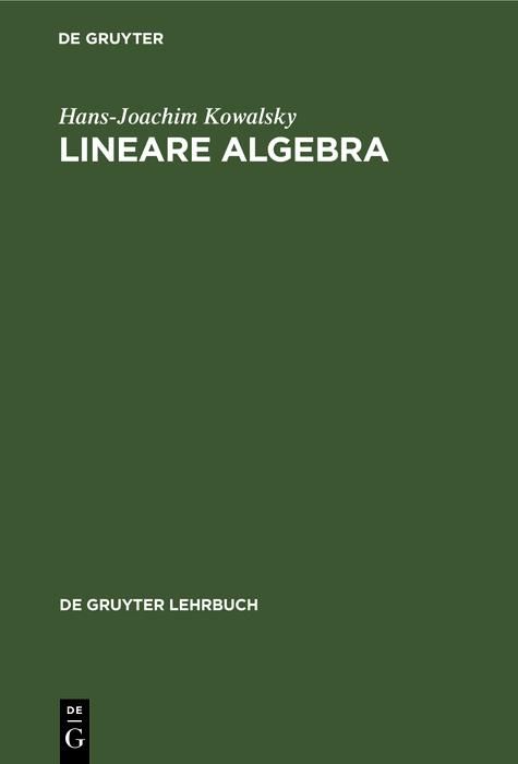 Produktbild: Lineare Algebra