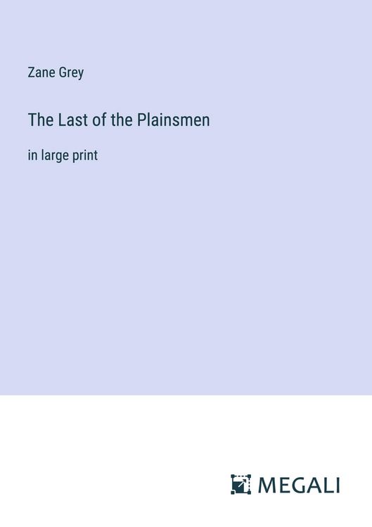 Produktbild: The Last of the Plainsmen