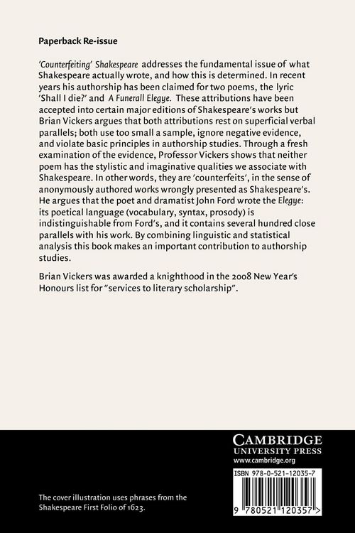 Produktbild: 'Counterfeiting' Shakespeare
