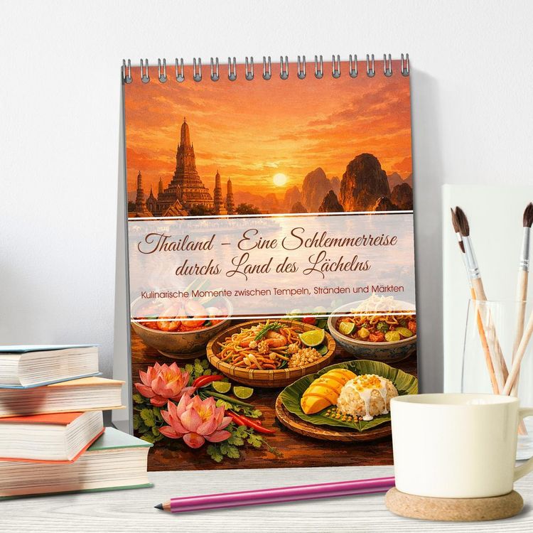 Produktbild: Thailand &ndash; Eine Schlemmerreise durchs Land des L&auml;chelns (Tischkalender 2027 DIN A5 hoch), CALVENDO Monatskalender