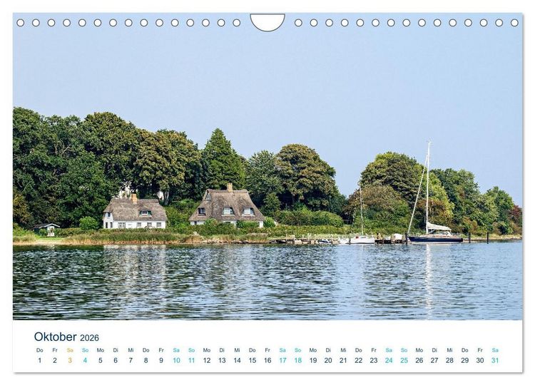 Produktbild: Die Schlei - Segelrevier und Naherholungsgebiet (Wandkalender 2026 DIN A4 quer), CALVENDO Monatskalender